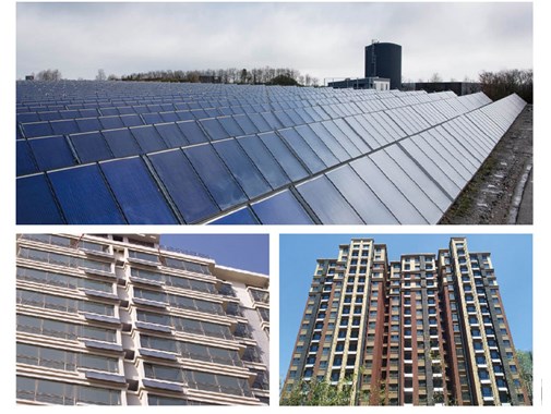住宅小區(qū)太陽能平板熱水工程